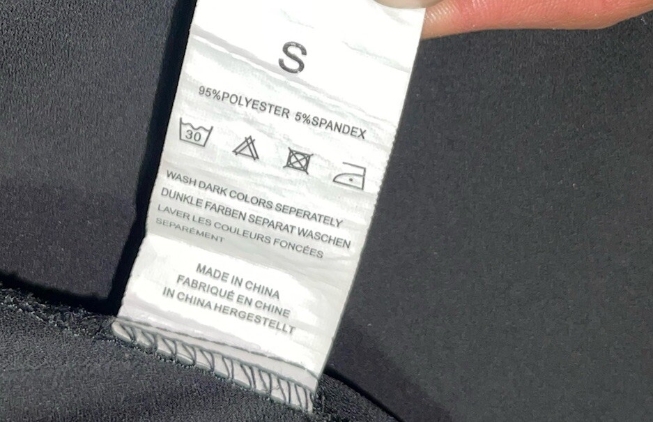 Bathing Suit Cover Up Boho Lace Bell Sleeve Woven Trim Black Size Small