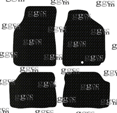 FITS KIAA SHUMA 2000 TO 2004 FULLY TAILORED BLACK RUBBER CAR FLOOR MATS (1 CLIP)