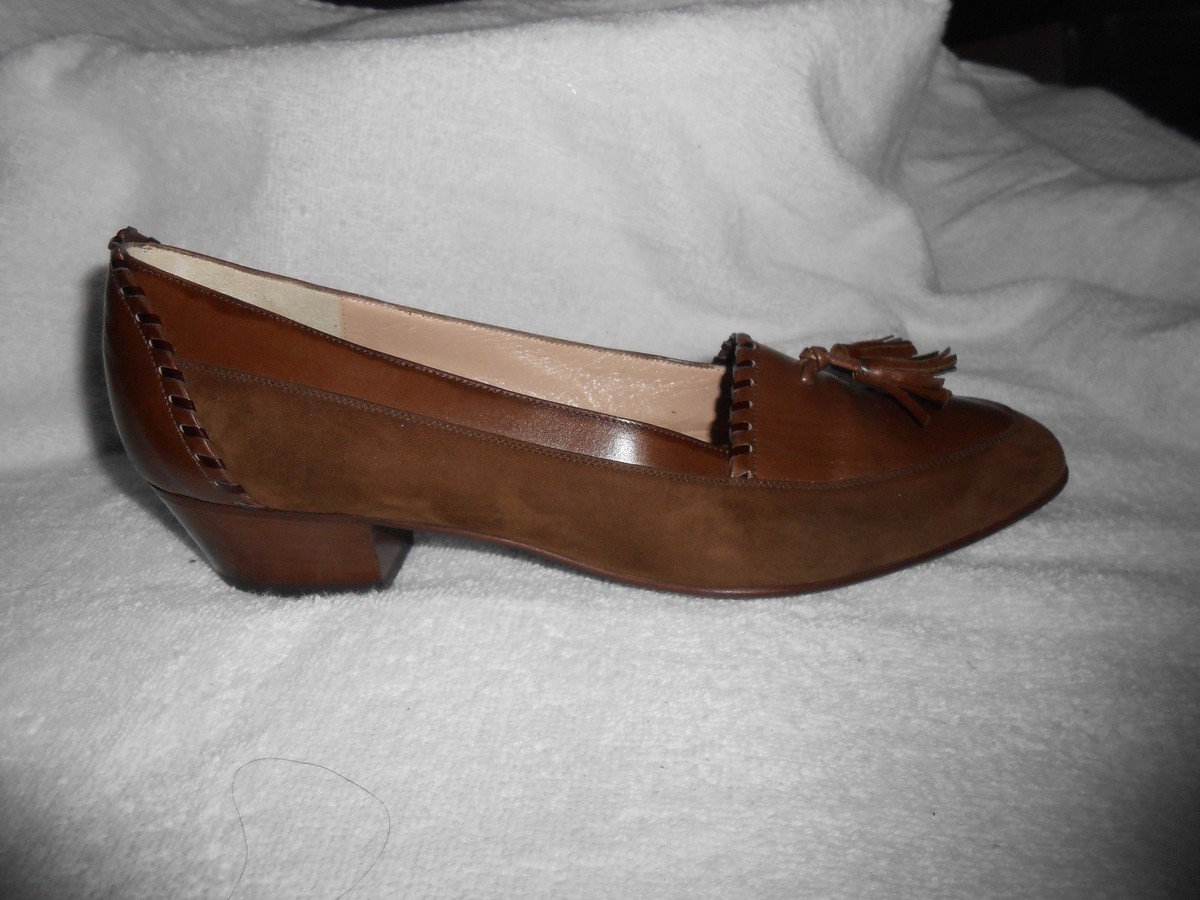 Like NEW! $395 Bruno Magli Italian Dark Brown Leather Tassel Loafers 12 Taso Brown – Bruno Magli main image 2