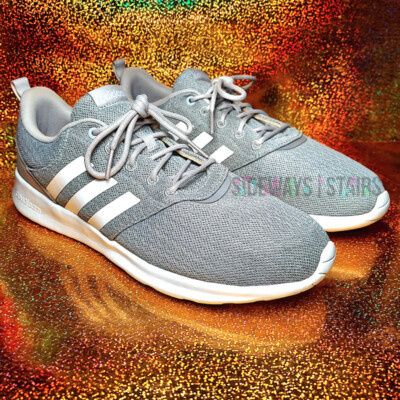 ADIDAS QT RACER 2.0 Women's Size 11 running shoes cool gray white cloudfoam EUC