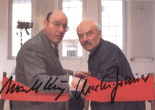 Manfred Krug + Charles Brauer UH Tatort zdjęcie z oryginalnego autografu #214
