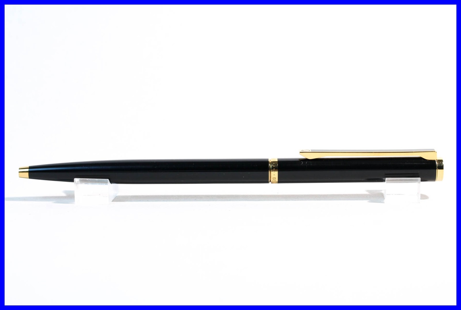 Exclusiv DUNHILL ballpoint pen BLACK & GOLD lacquer with fresh REFILL