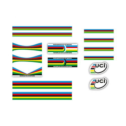Bike Frame Stickers UCI World Champion 