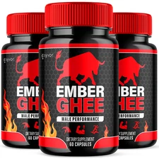 Ember Ghee Male Support Vitamin Maximum Strength Supplement for Men 180 Capsules