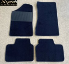 Fußmatten Autoteppiche für Opel Manta B dunkelblau Velours PVC Absatz 1975-88