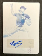 WES SCOTT 2018 Leaf Perfect Game RC AUTO PRINTING PLATE SP #1/1 Wesley Royals