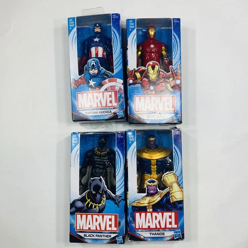 Figuras de acción Marvels 6 pulgadas Thanos Black Panther Capitán América Iron Man