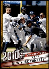 New York Yankees 2020 Topps Decades Best 5x7 Gold #DB-82 6/10 Yankees