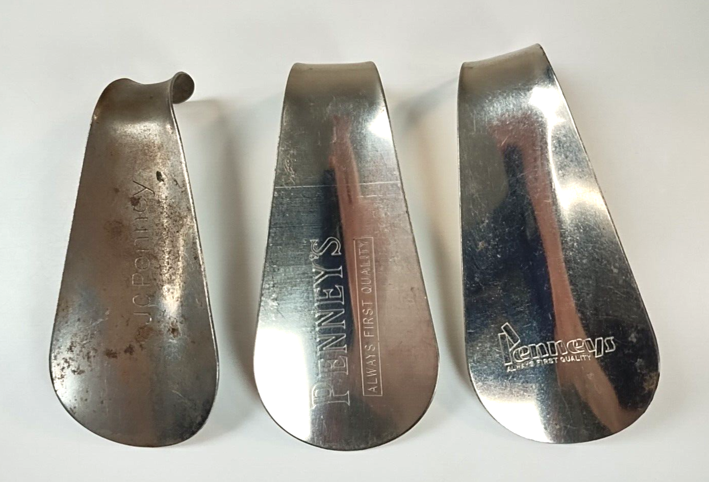 Lot of 3 Vintage Shoe Horns JC Penny's Co. Shoe Horns eBay