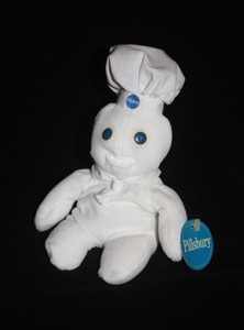 Vintage Pillsbury Doughboy 'Popping Fresh' 1997 8" Plush Beanie Doll NWT