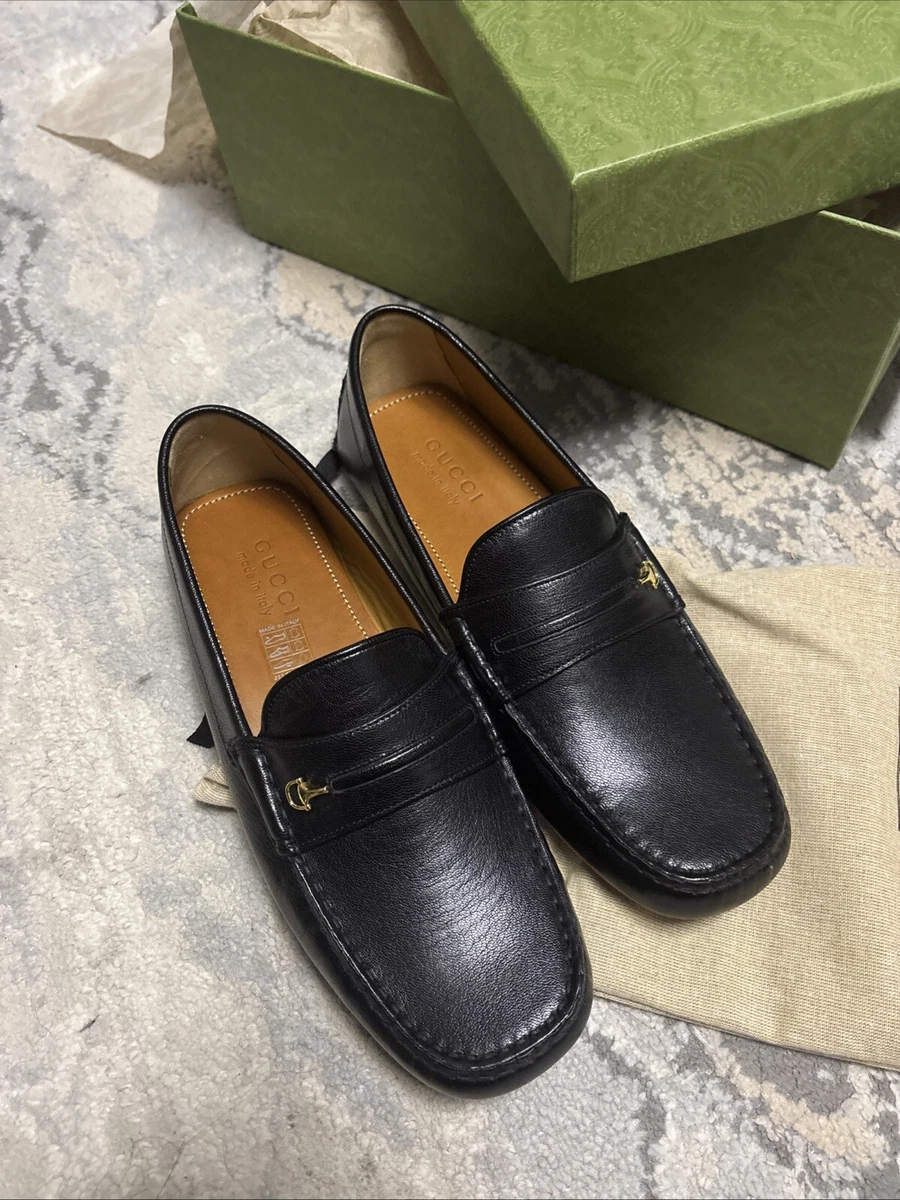 Gucci M Moccasin Leather Upper Casual Shoes for Men for sale | eBay