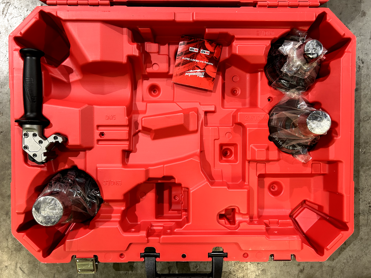 Milwaukee 2633-22 Force Logic ProPEX Expansion Heads Only w/ Case- Missing  Tool - Main Image