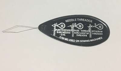 needle threader inserter threading wire bow type,  1'' long wire #WB1