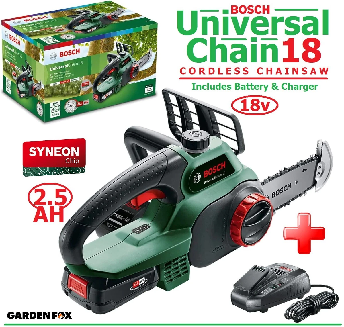 Bosch chainsaw 18v deals