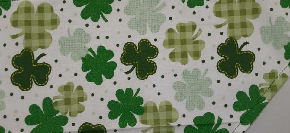 Dog Bandana, Green, White, St. Patrick's Day, Shamrocks, S ,M, L, XL - Image 4 of 4