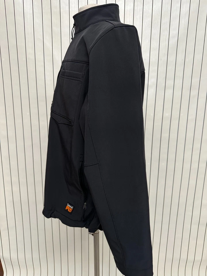 Timberland Jacket Mens Black PRO Power Windproof Black Softshell Full Zip Size L - Image 2 of 4