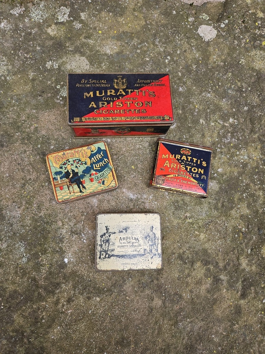 Vintage Cigarette Advertising Boxes Muratti's & ABDULLA Circa 1930