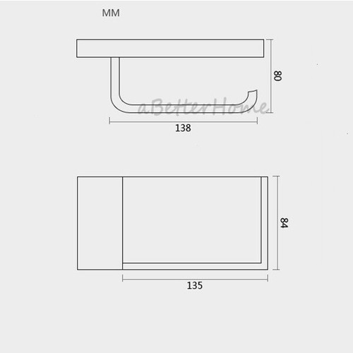 Solid Toilet Roll Paper Holder Phone Storage Rack Bathroom Wall Tissue Shelf - Picture 3 of 3
