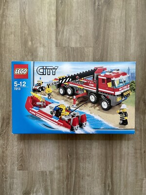 LEGO City 7213 Off-Road Fire Truck & Fireboat (New MISB Sealed Ungeöffnet)