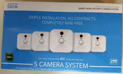 Blink Indoor Home Security 5 Camera System HD Video Motion Detection FREE CLOUD