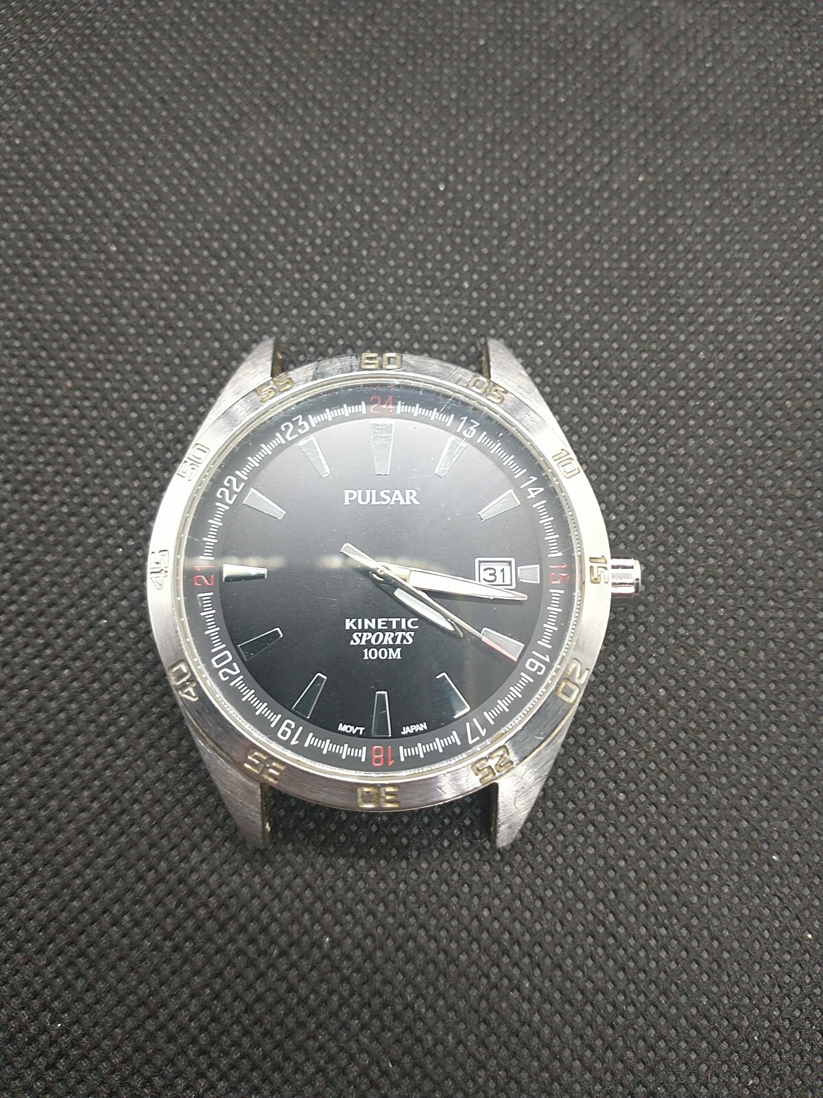 Pulsar (Seiko) watch YT57X036 Black Dial Spares Or Repairs Untested eBay