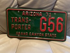 1971 Arizona Transport License Plate
