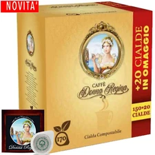 150 + 20 Women's Neapolitan Queen Forte Coffee Pods Produced by Bourbon Coffee*