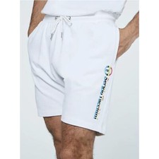 NWT Sergio Tacchini ALTOMONTE Mens XL Fleece Tennis Shorts EMBROIDERED LOGO
