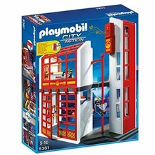 playmobil fire station superset