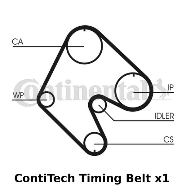 Contitech Zahnriemen - CT1066, Breite: 17Mm, 100 ZäHne, Cam GüRtel - Oe QualitäT-image