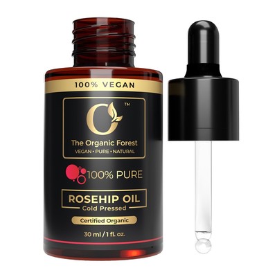 Organic Rosehip Oil   100% Pure Cold Pressed Rose Hip Oil for Face & Skin Nat...