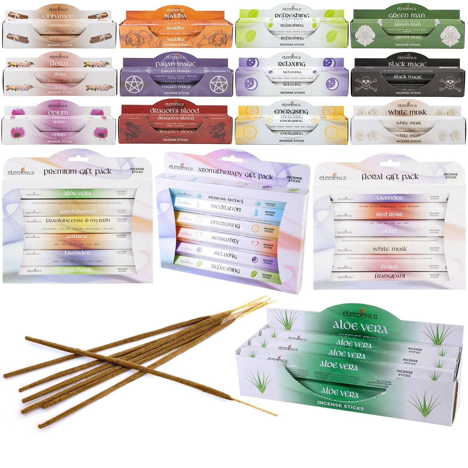 Luxury Box Incense Sticks Gift Set for Aromatherapy Home Fragrance