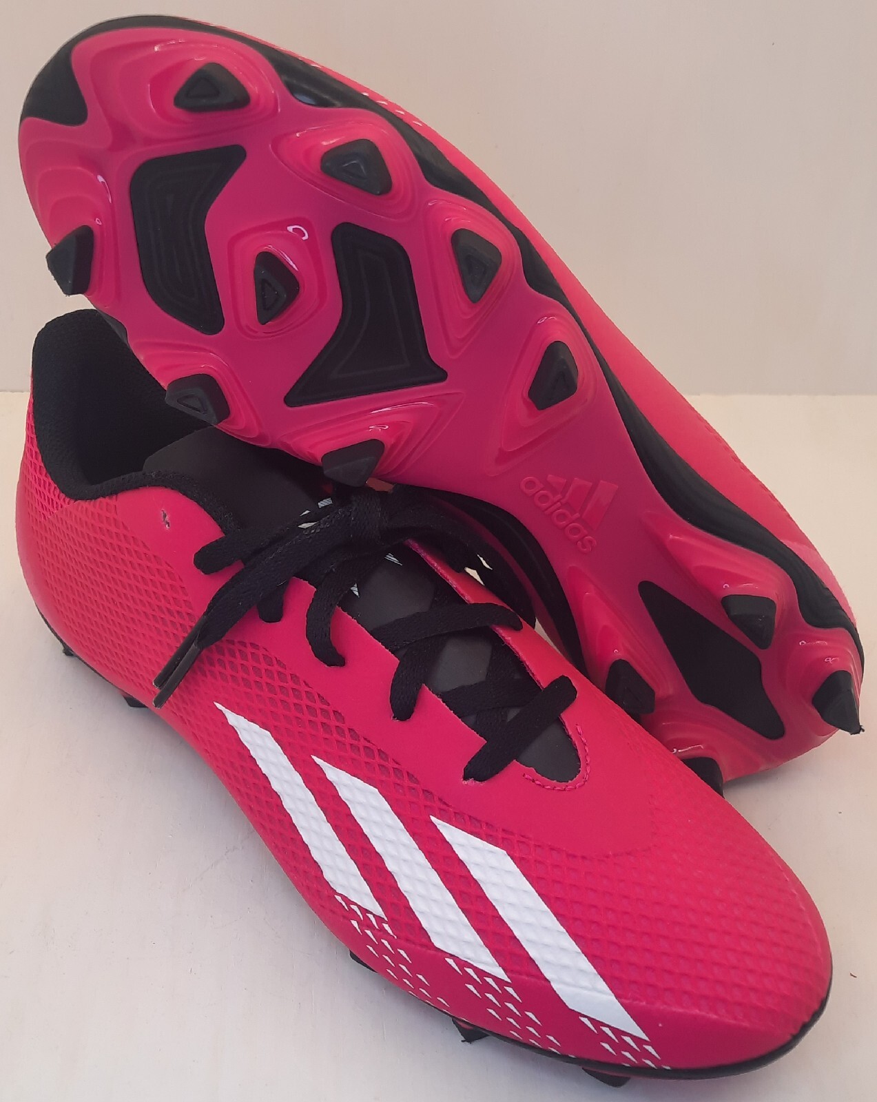 APL NUOVO Uomo US 9 UK 8.5 Calcio Adidas X Speedportal 4 FG Rosa Nero GZ2461