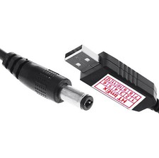 Adapterkabel USB A-Stecker Klinkenhohlstecker 5,5x2,1mm Boosterkabel 5V zu 12V