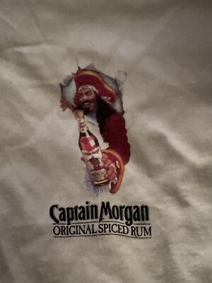 Vintage NOS 90 s Captain Morgan Spiced Rum Tshirt Size XL Promo