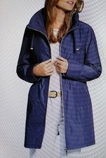 Basler Womens Plus Water Repellent Spring/autumn Trench Jacket Navy 22 New.