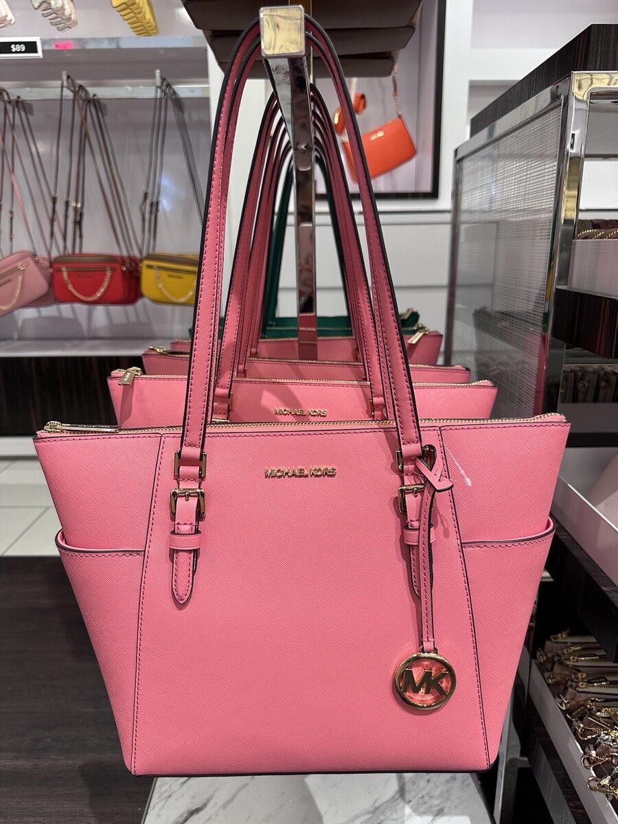 Michael Kors Charlotte Large Top Zip Tote + dust bag (Tea Michael Kors Charlotte Large Top Zip Tote + dust bag (Tea