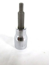 S-K Tools Hex Bit Chrome Socket 3/8 In Dr, 4mm 6 Pt, 41403L SK *MADE IN THE USA*