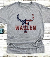 Morgan Wallen - MW - Dangerous Tour - Patriot Skull - Fast Shipping - Uber Soft