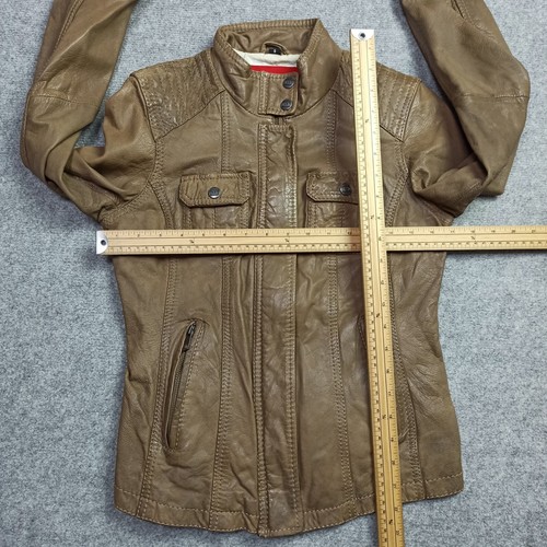 Giacca donna Oakwood vera pelle taglia S - 36 capra nappa zip moto biker - Foto 10 di 14