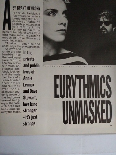 Rolling Stone Magazine Spielberg Eurythmics Stevie Wonder # 459 Oct 24,1985 - Picture 8 of 12