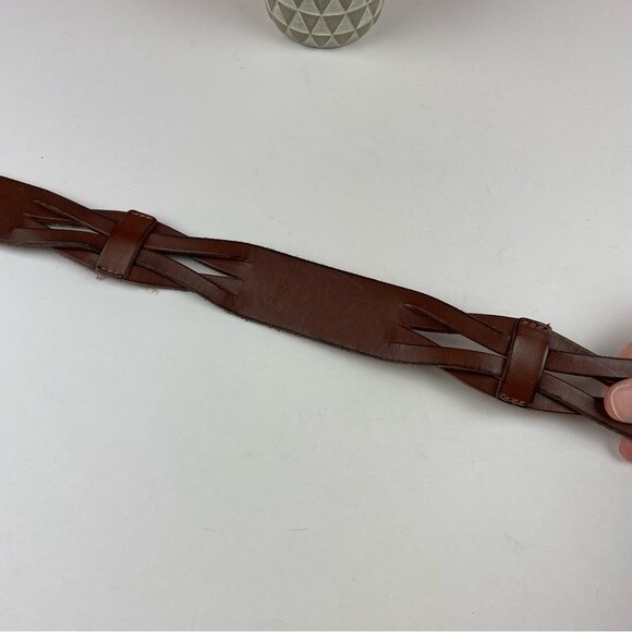 American Eagle Outfitters Solid Brown Braided Bel… - image 4