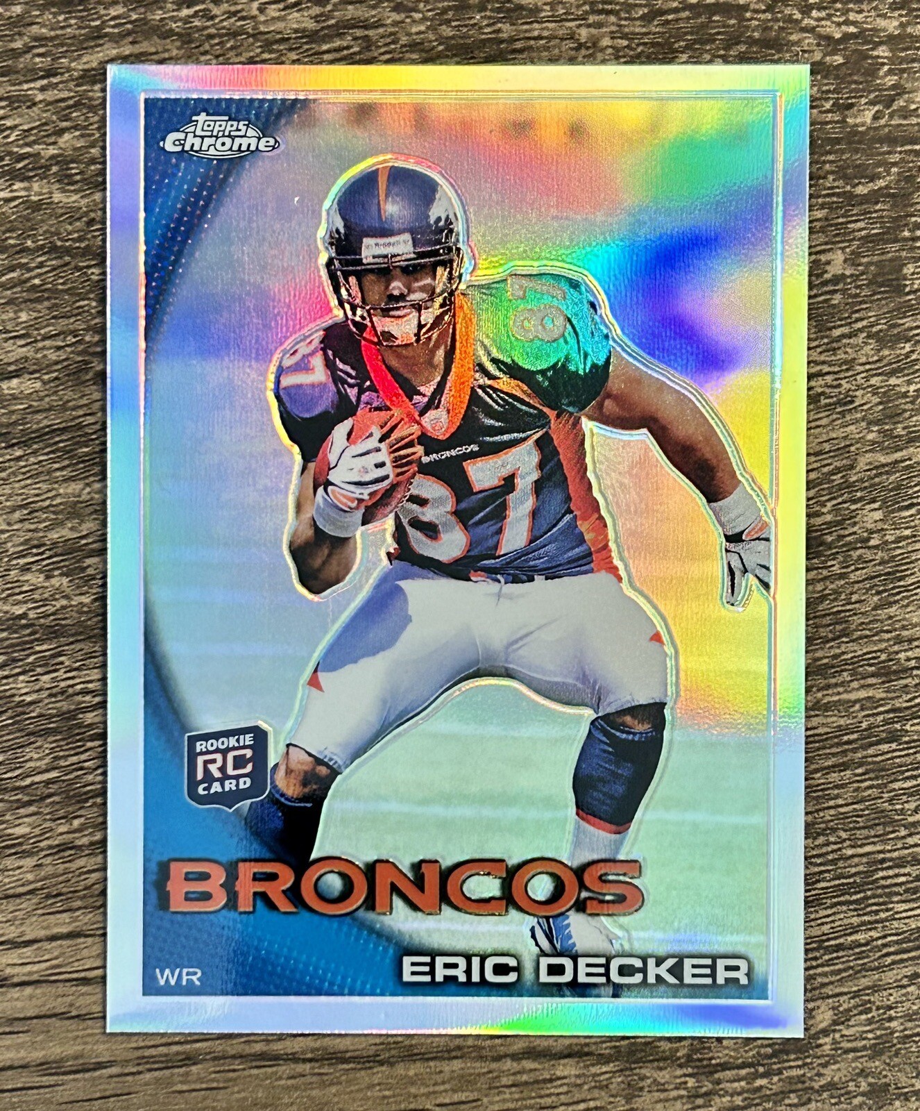 2010 Topps Chrome Refractor Eric Decker RC #C98 Denver Broncos Rookie