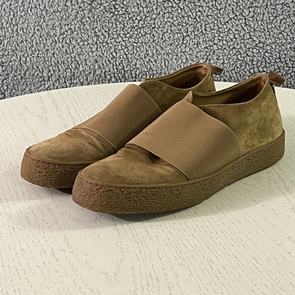 Zapatos Barneys New York Para Hombres 9M Marrón Gamuza Correa Suela Gruesa Mocasín Zapatilla Foto 2 de 4