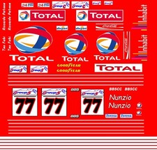 77 Riccardo Patrese Lancia Group 5 1/32nd Waterslide Decals