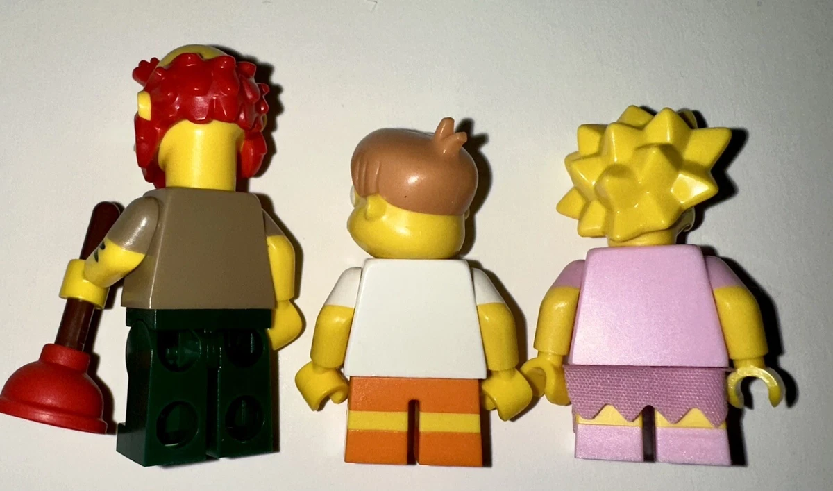 Lego The Simpsons Minifigure Lot of 3 Grounds Keeper Lisa And Martin Prince