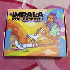 NEW Women  s IMPALA Roller Skates Pink Tartan Quad-Skates Size 7 Vegan NIB