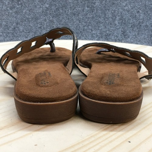 Patrizia by Spring Step Sandals Womens 40 Flip Flop Thong Brown Leather Toe Post - Picture 8 of 15