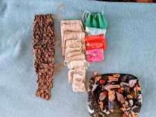 24 fabric jewelry pouches for storage or travel