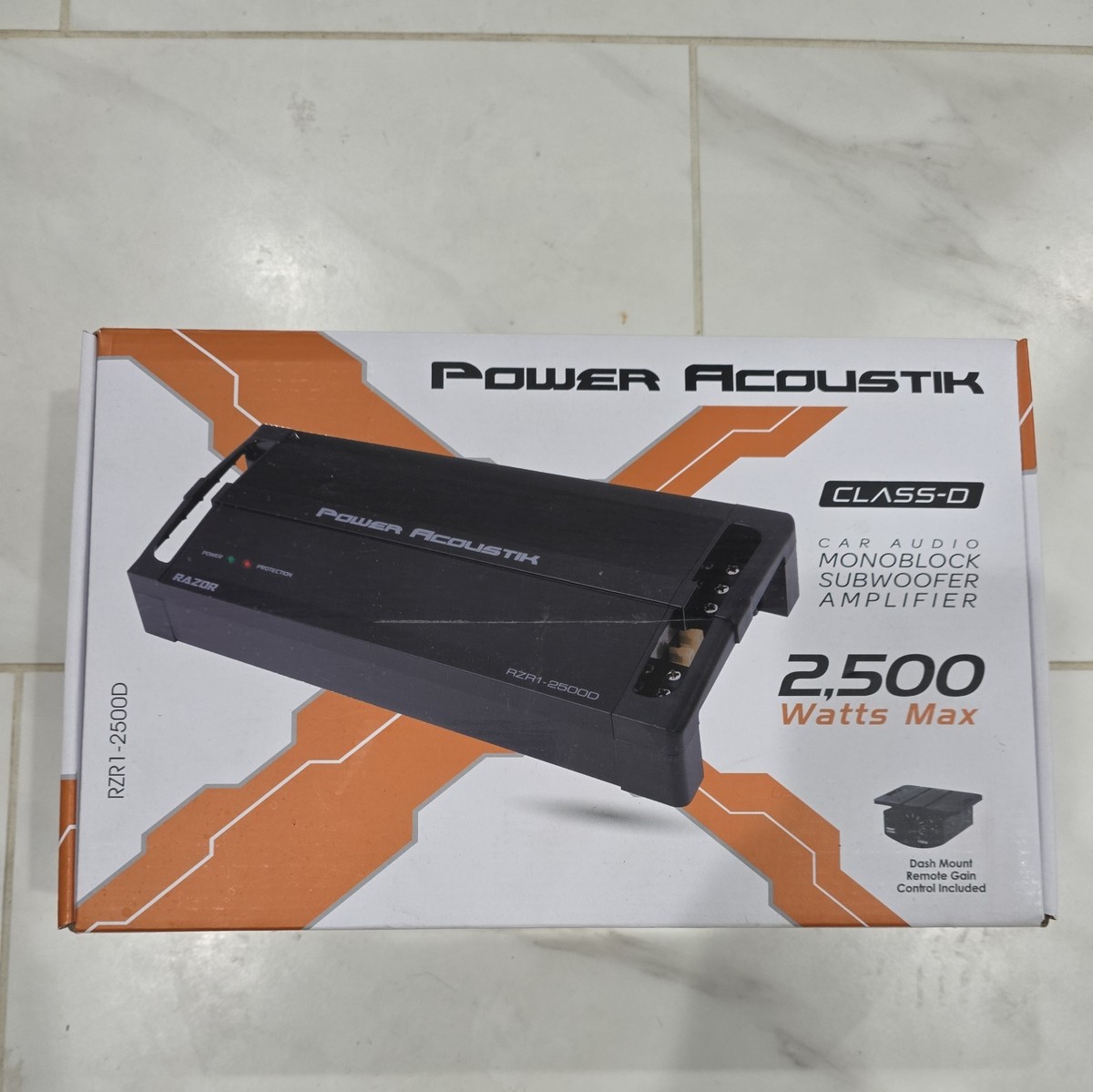 Power Acoustik RZR1-2500D Mono Class D Car Audio Amplifier 2500W